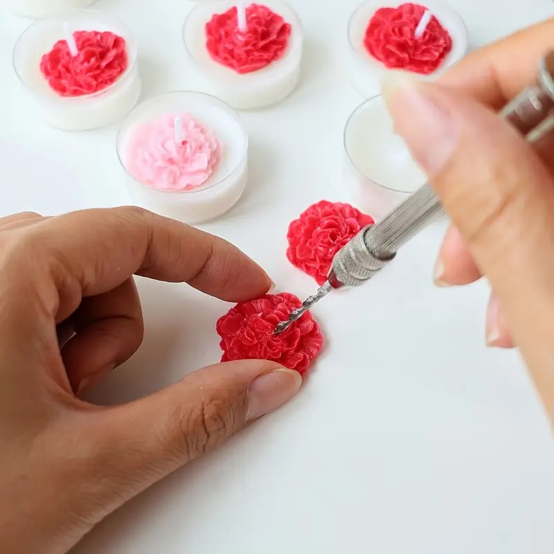 Candle Making Kit Wholesale - キャンドル作り用パンチツールセット、異なる長さのドリルビット2本付き、キャンドルDIYパンチングとアートプロジェクト用