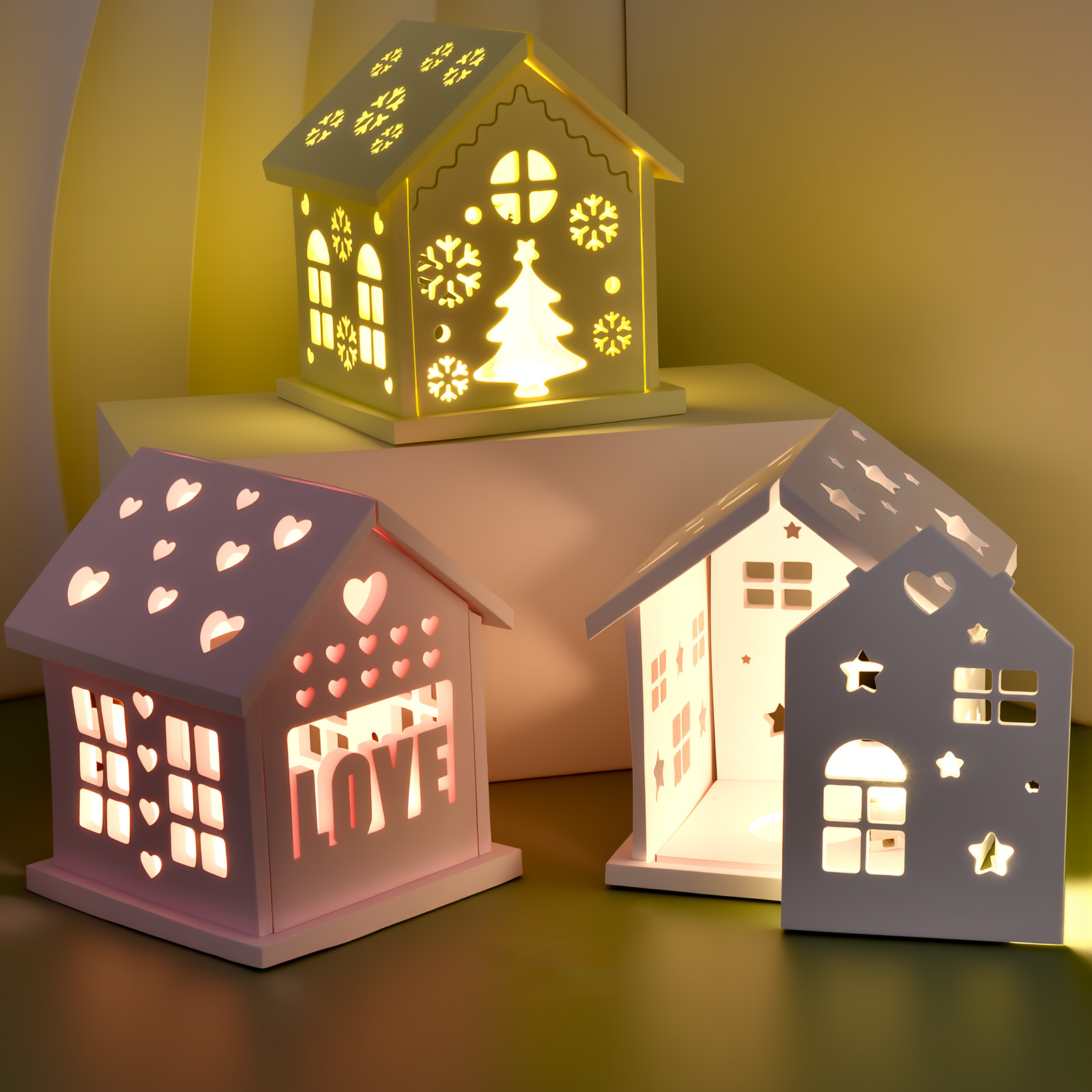 3Dハウスシリコンモールド DIY クリスマスツリー ラブス - Candle Making Equipment のレビューと価格