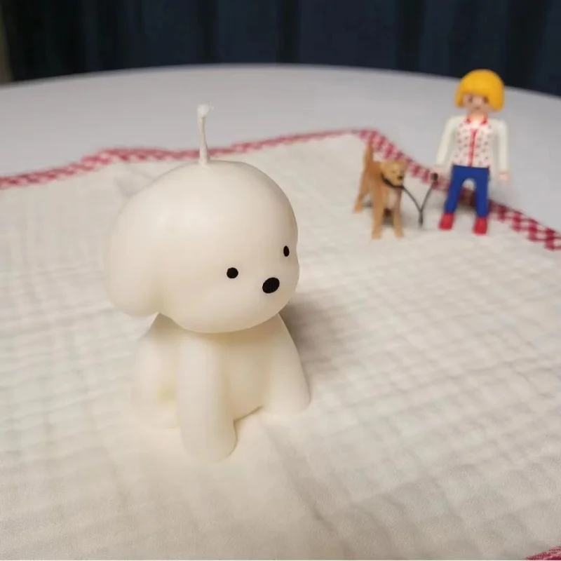 3D 子犬香りキャンドルシリコーン型かわいい犬石鹸樹脂石膏型 - Candle Making Kits のレビューと価格