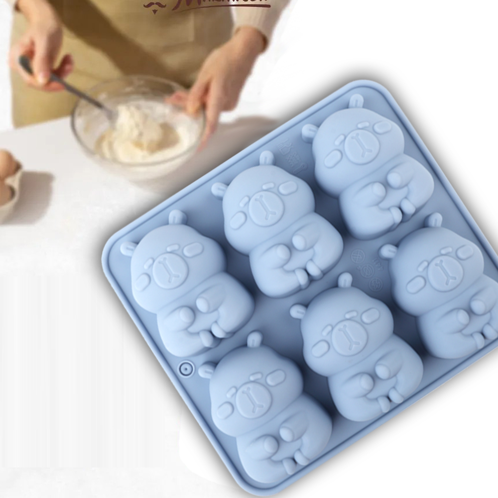 かわいいカピバラの形をしたシリコンケーキ型1個。チョコレート - Candle Making Equipment のレビューと価格