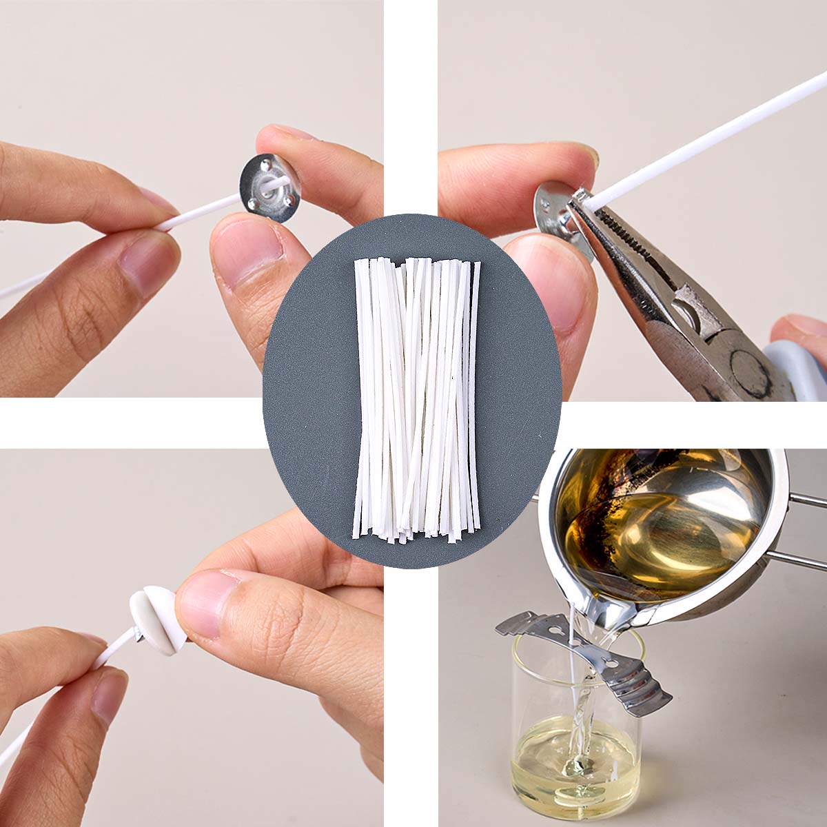 50個/セット ワックスコットンキャンドル芯セット 5-20 - Candle Making Kit Wholesale のレビューと価格