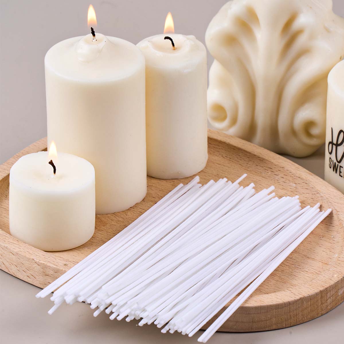 50個/セット ワックスコットンキャンドル芯セット 5-20 - Candle Making Kit Wholesale のレビューと価格