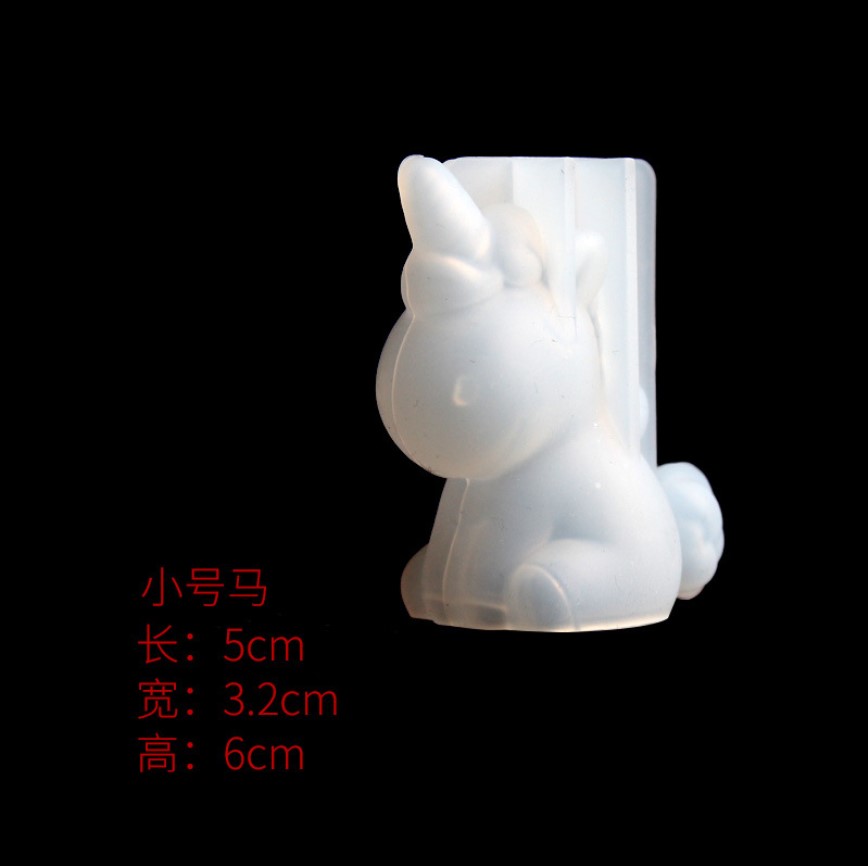透明ユニコーンシリコーンエポキシ樹脂金型ジオメトリクマウサギ - Candle Making Equipment のレビューと価格