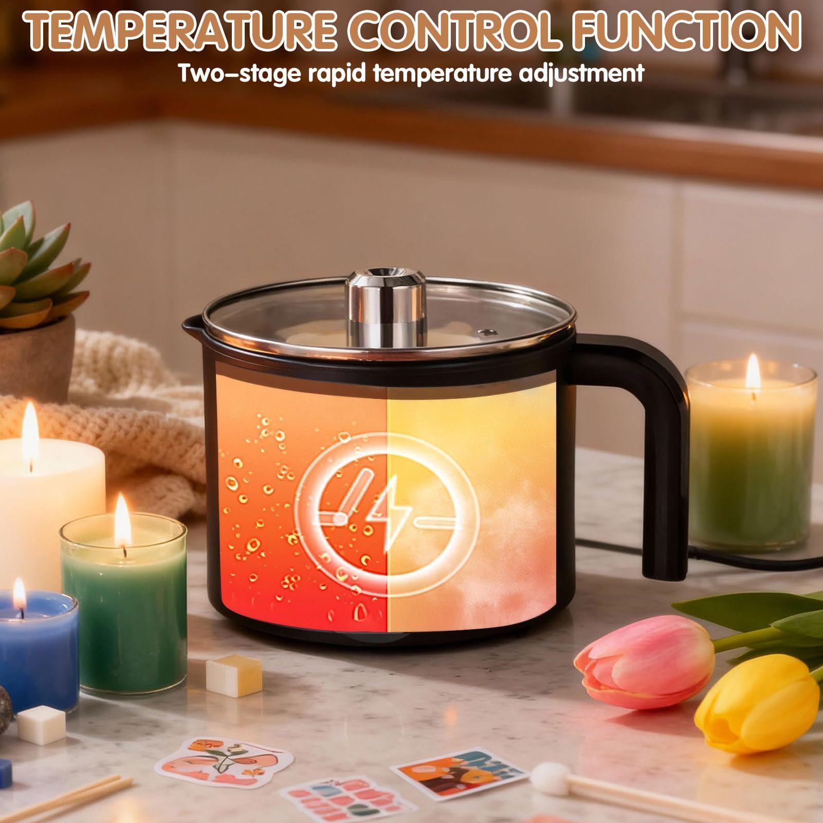 キャンドルワックス溶解ポット 1.5L 大型ステンレス製電気 - Candle Making Kits のレビューと価格