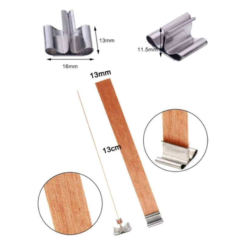 30 個の木製キャンドル芯キャンドル作成セット芯クリップベー - Candle Making Kit Wholesale のレビューと価格