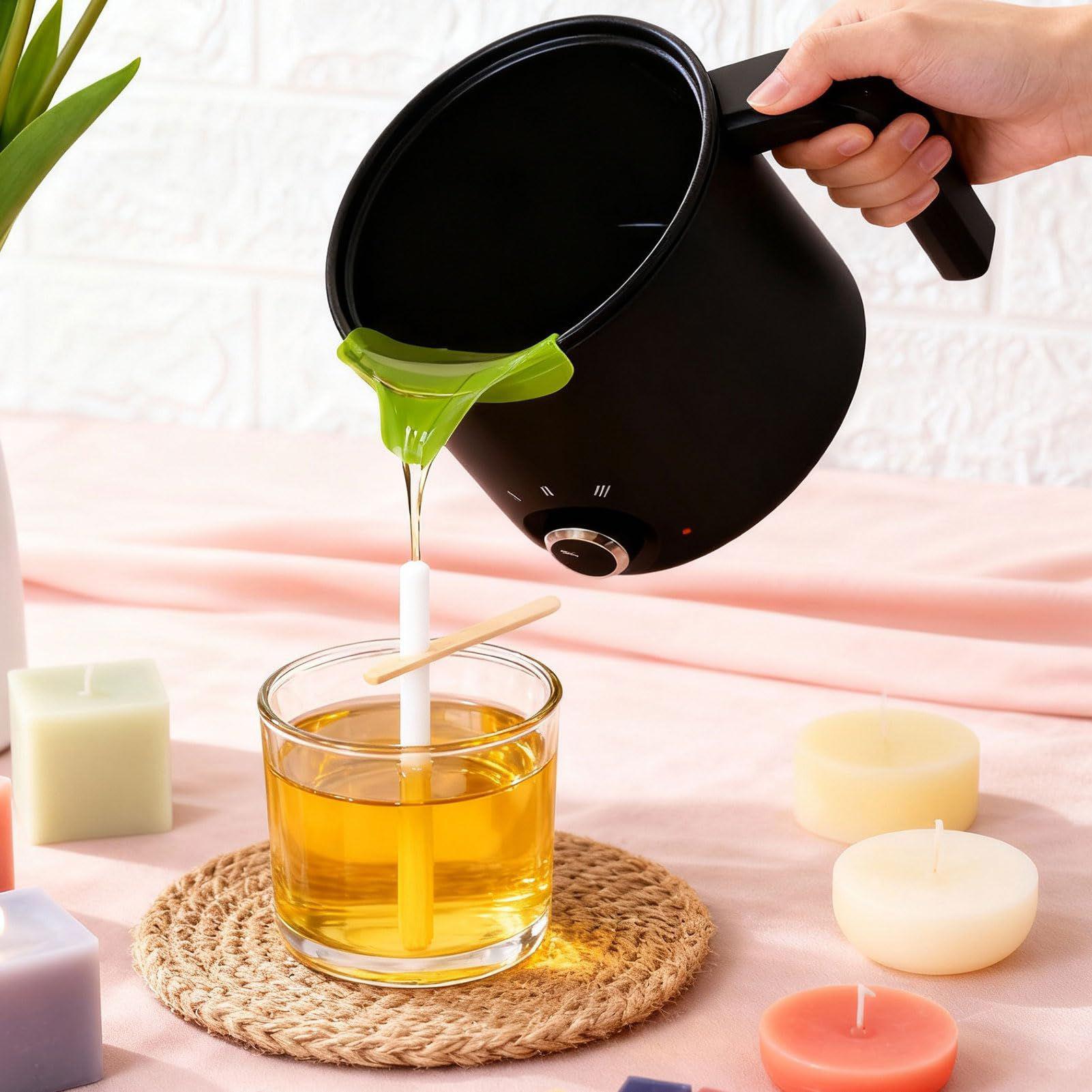 キャンドルワックス溶解ポット 1.5L 大型ステンレス製電気 - Candle Making Kits のレビューと価格