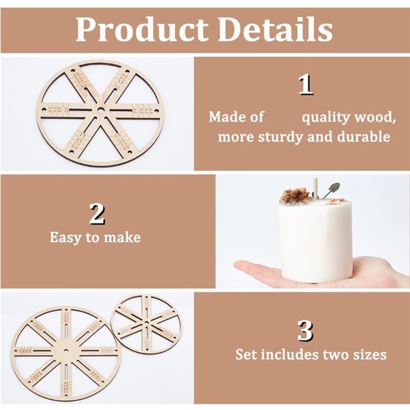ABUI-ウィックホルダー 2個入り ウィックセンタリングツ - Candle Making Kit Wholesale のレビューと価格
